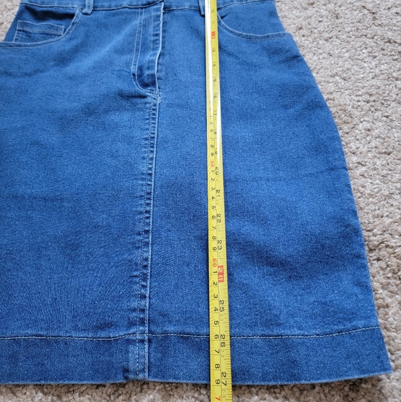 Button Front Bodycon Denim Dress Small - Picture 8 of 10